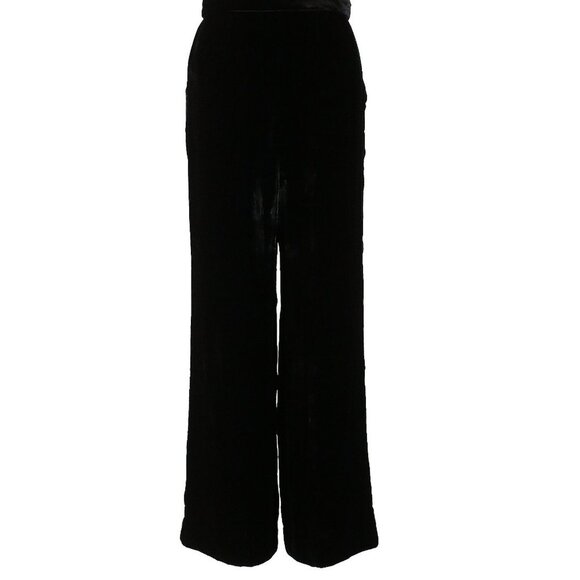 Sleeping with Jacques Velvet Bottoms in Black 1 Small - Picture 5 of 6
